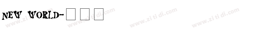 new world字体转换